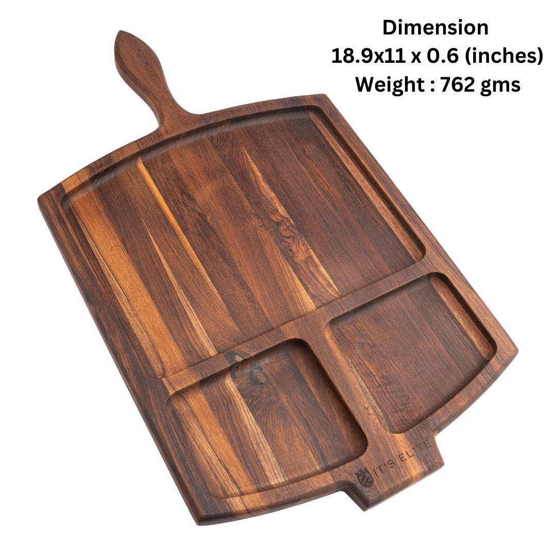 3 Dip Platter With Handle (Big)
