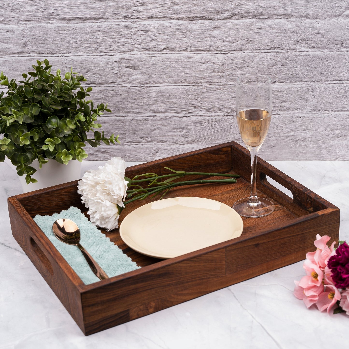 Serving Tray With Handle