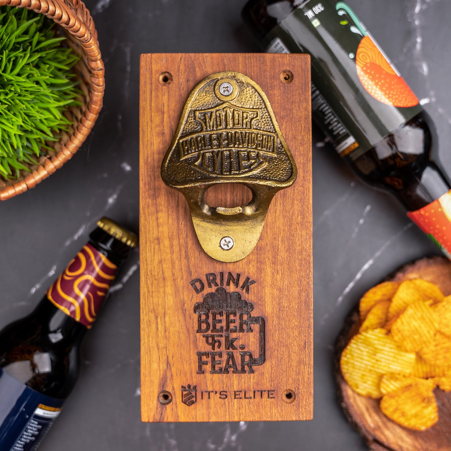 Wall Mounted Bottle Opener - Option 2