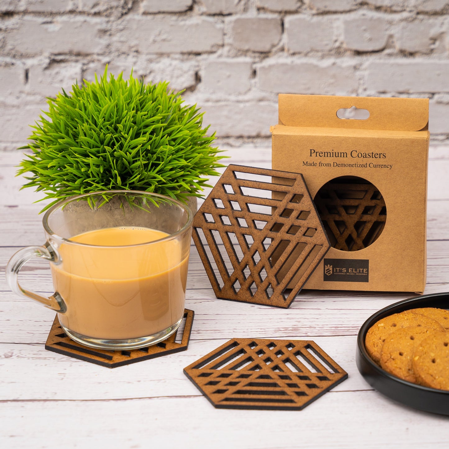 Coasters- Hexagon Mesh