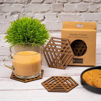 Coasters- Hexagon Mesh