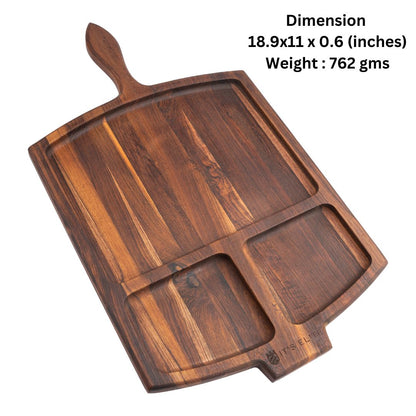 3 Dip Platter With Handle (Big)