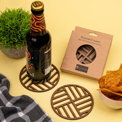 Coasters- Crosshatch