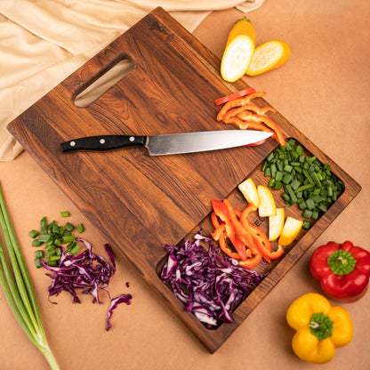 Chopping Board With A Dip
