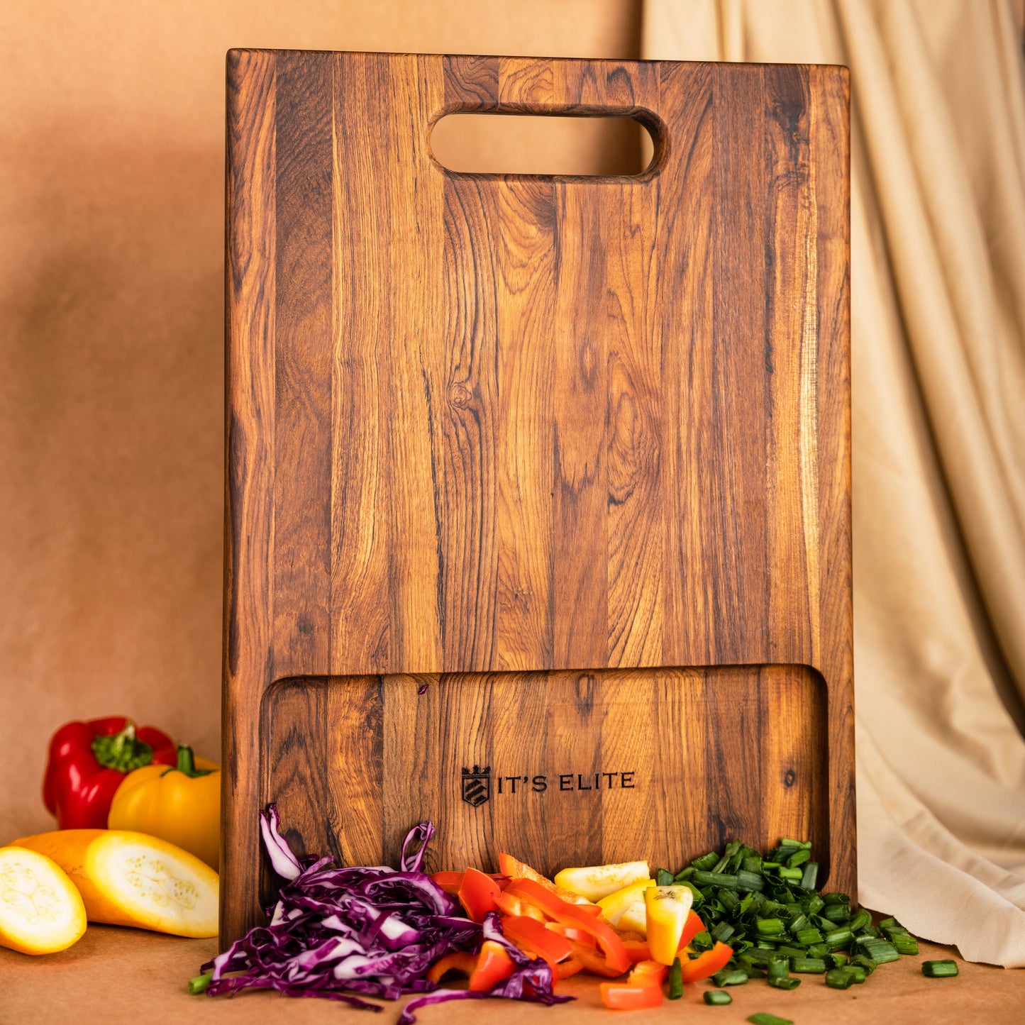 Chopping Board With A Dip