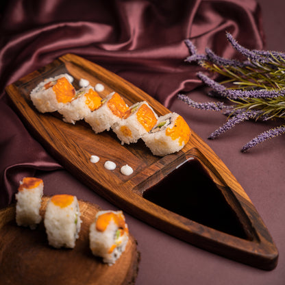 Boat Platter With 2 Dips