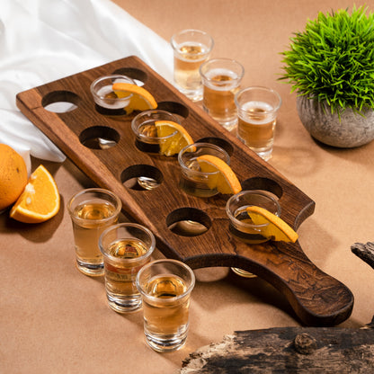 Shot Glass Holder With Glasses