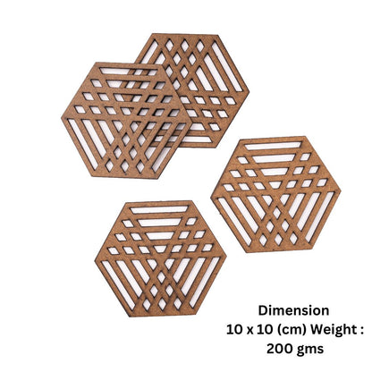 Coasters- Hexagon Mesh