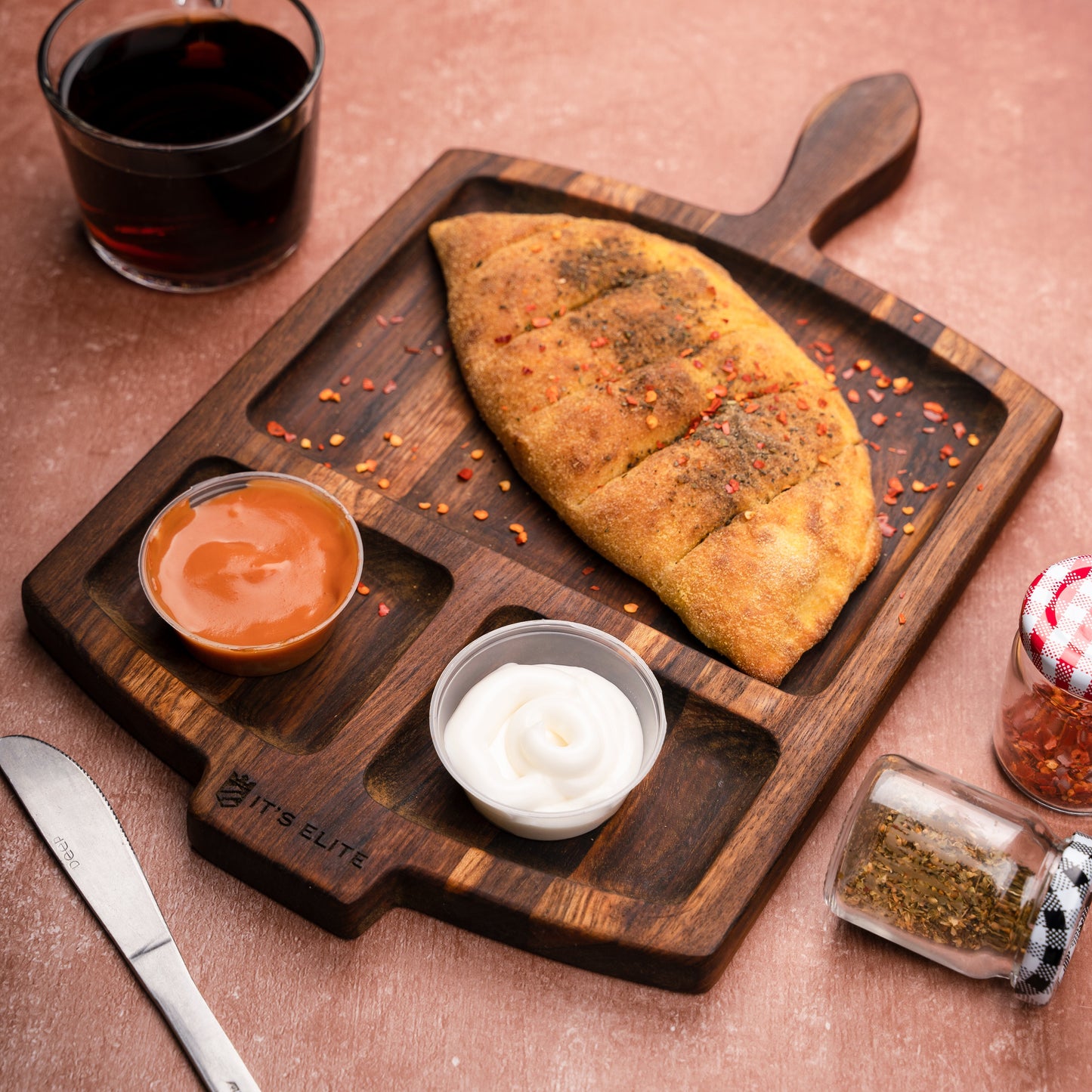 3 Dip Platter With Handle (Small)